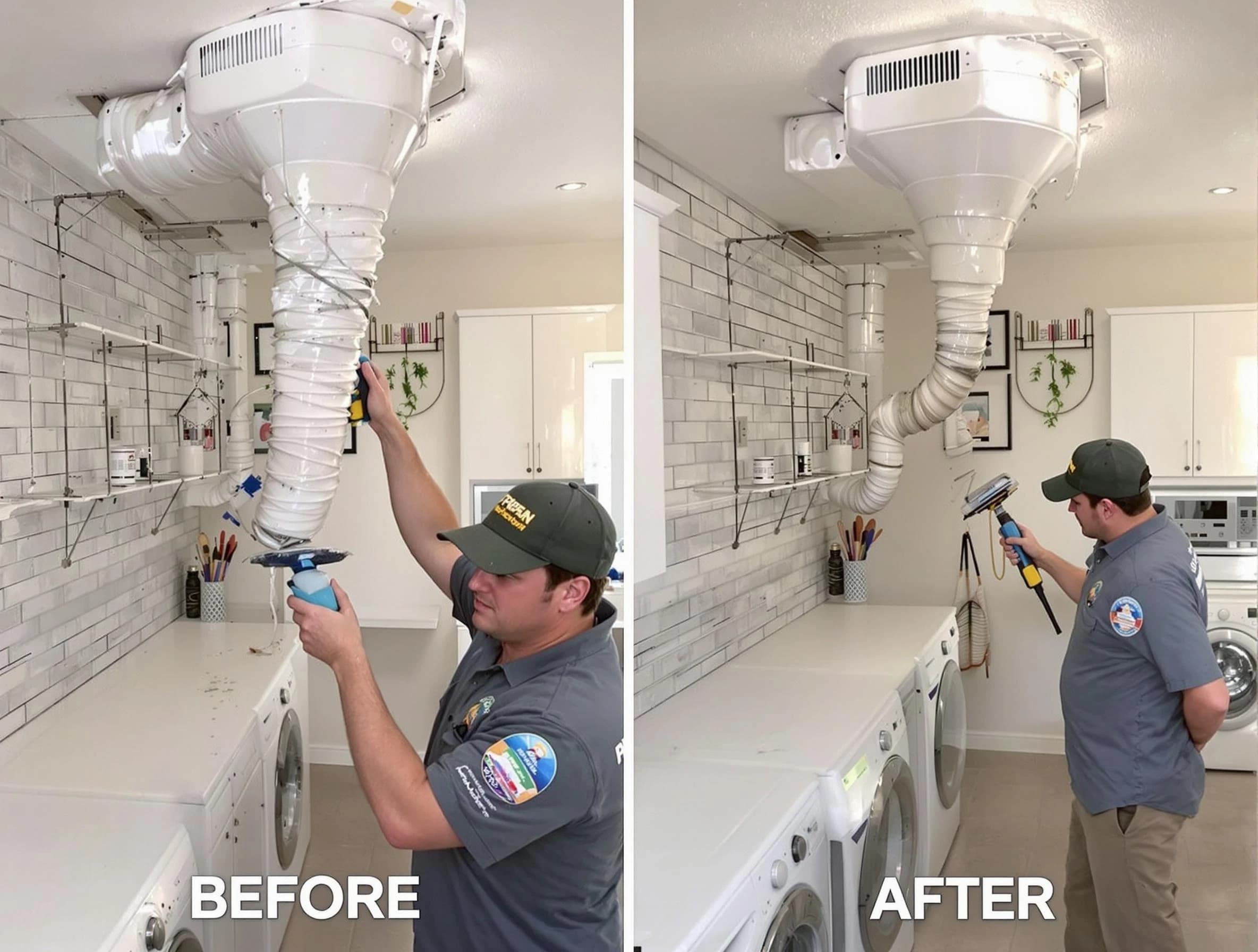 Professional dryer exhaust vent cleaning by Edmond Dryer Vent Cleaning in Edmond