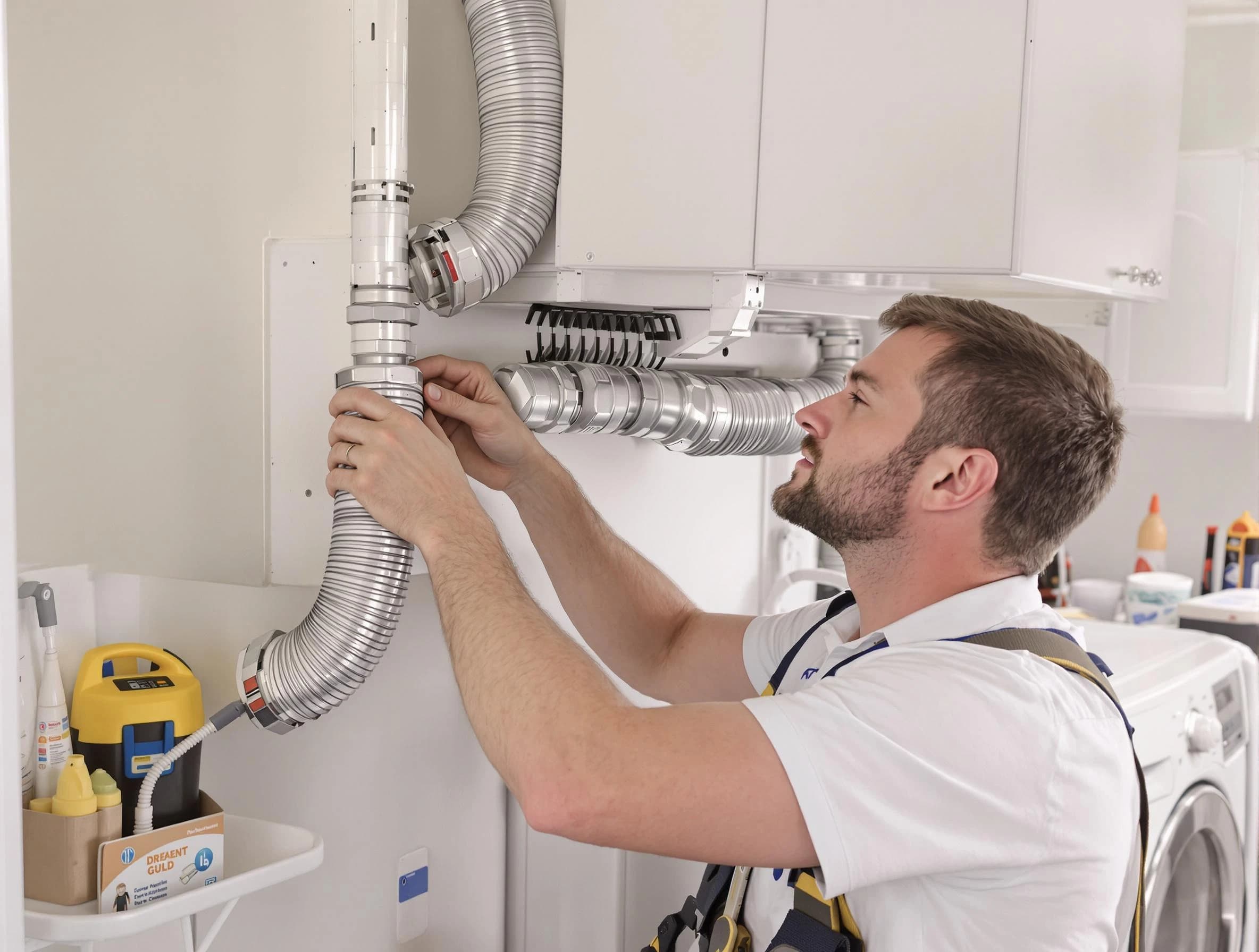 Professional dryer vent repair and installation by Edmond Dryer Vent Cleaning in Edmond