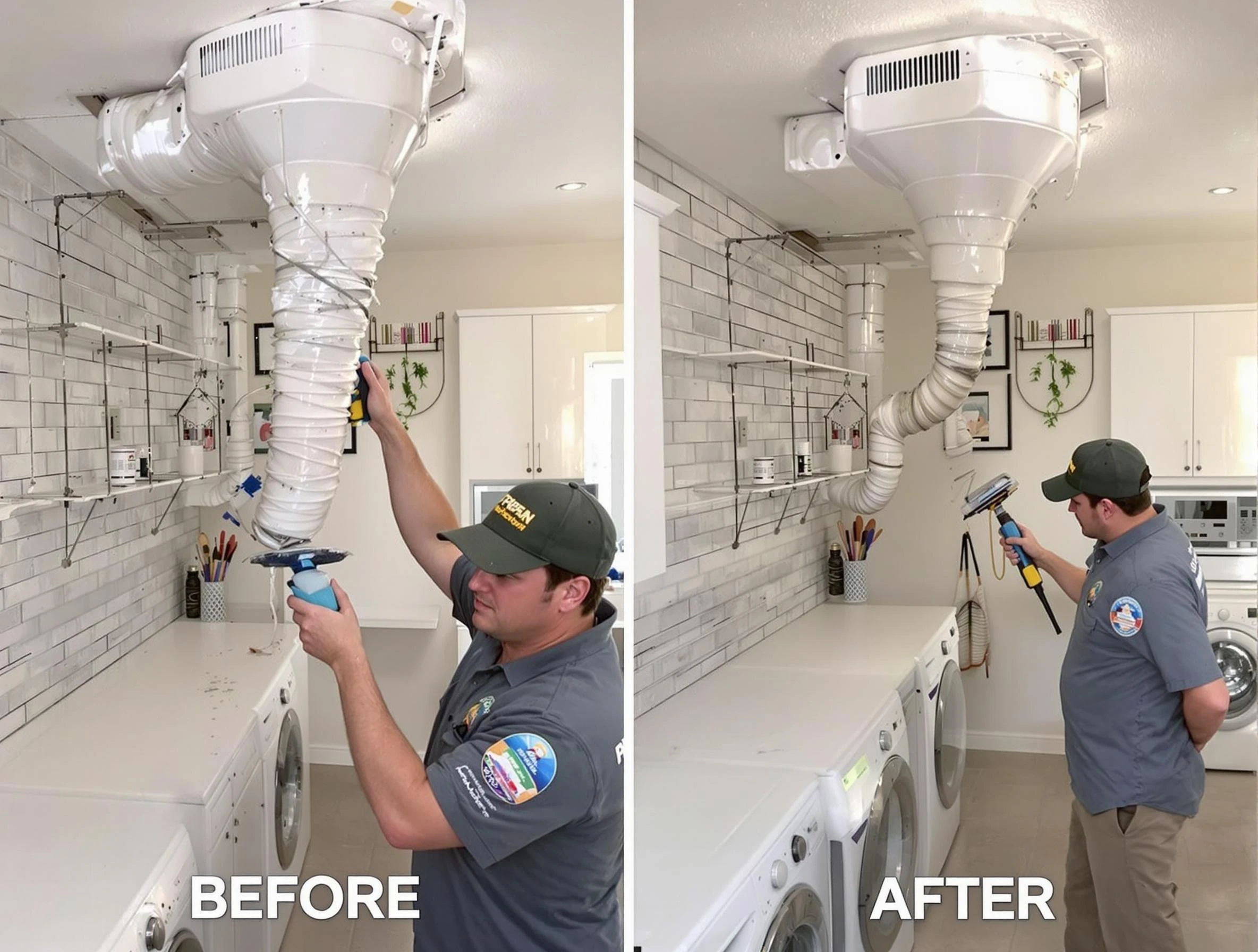 Professional dryer exhaust vent cleaning by Edmond Dryer Vent Cleaning in Edmond